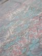 Photo5: 1K09z60  Japanese Kimono Silk  FABRIC Flowers Off-white 85.8x7.3 (5)