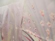 Photo2: 5710T01z940 Vintage Japanese Kimono Silk TSUKESAGE Peacock Light purple (2)