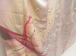 Photo3: 5710T01z940 Vintage Japanese Kimono Silk TSUKESAGE Peacock Light purple (3)