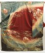 Photo1: 5710T02z1280  Japanese Kimono Silk FURISODE Butterfly Dull cyan (1)