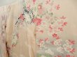 Photo2: 5710T07z1100  Japanese Kimono Silk FURISODE Flower cart Light peach (2)