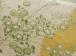 Photo7: 5712T03z880 Vintage Japanese Kimono Silk KOMON Flower Straw yellow (7)