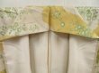 Photo8: 5712T03z880 Vintage Japanese Kimono Silk KOMON Flower Straw yellow (8)