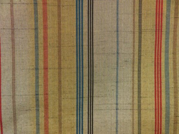 Photo7: 5712T05z870 Vintage Japanese Kimono Silk TSUMUGI  Yellow ochre (7)