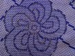 Photo6: 5712T09z570 Vintage Japanese Kimono Silk KOMON Plum blossom  Dark lavender (6)