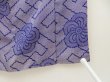 Photo7: 5712T09z570 Vintage Japanese Kimono Silk KOMON Plum blossom  Dark lavender (7)