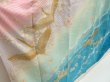 Photo3: 5712T13z1130 Vintage Japanese Kimono Silk FURISODE Flying crane Pink (3)