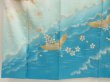Photo6: 5712T13z1130 Vintage Japanese Kimono Silk FURISODE Flying crane Pink (6)