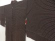 Photo1: 5716T01z540 Vintage Japanese Kimono Silk URUSHI HAORI  Black (1)