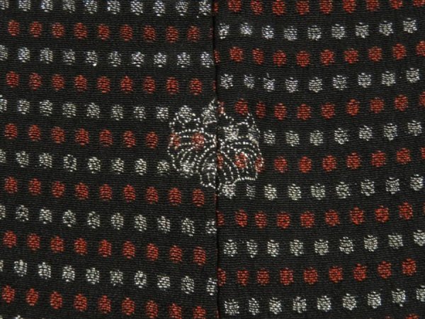 Photo6: 5716T01z540 Vintage Japanese Kimono Silk URUSHI HAORI  Black (6)