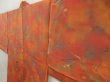 Photo2: 5716T02z580 Vintage Japanese Kimono Silk HAORI Branch Dark orange (2)