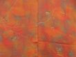 Photo3: 5716T02z580 Vintage Japanese Kimono Silk HAORI Branch Dark orange (3)