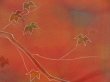 Photo4: 5716T02z580 Vintage Japanese Kimono Silk HAORI Branch Dark orange (4)