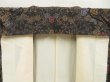 Photo7: 5716T07z750 Vintage Japanese Kimono Silk OSHIMA TSUMUGI Flowers Black (7)