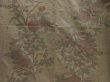 Photo5: 5716T08z720 Vintage Japanese Kimono Silk TSUMUGI Flowers Brown-Gray (5)