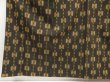 Photo4: 5716T10z840 Vintage Japanese Kimono Silk TSUMUGI  Dark brown (4)