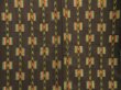 Photo5: 5716T10z840 Vintage Japanese Kimono Silk TSUMUGI  Dark brown (5)