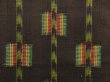 Photo6: 5716T10z840 Vintage Japanese Kimono Silk TSUMUGI  Dark brown (6)
