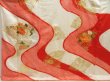 Photo5: 5716T12z1160 Vintage Japanese Kimono Silk FURISODE Folding fan Off-white (5)
