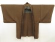 Photo1: 5719T01z670 Vintage Japanese Kimono Silk Men's HAORI  Brown-Gray (1)