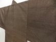 Photo5: 5719T03z450 Vintage Japanese Kimono Silk Men's HAORI  Brown-Gray (5)