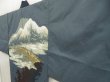 Photo2: 5719T05z400 Vintage Japanese Kimono Synthetic Men's JUBAN Edo era Blue-Gray (2)