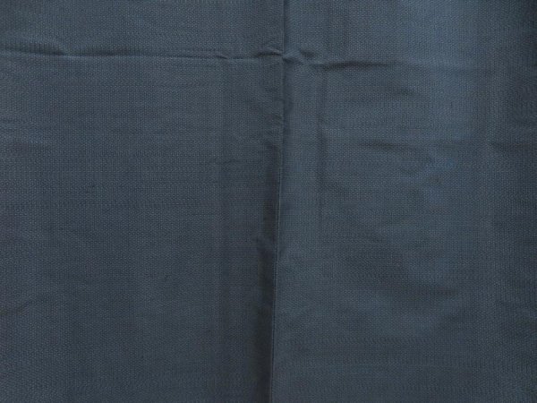 Photo3: 5719T08z780 Vintage Japanese Kimono Silk Men's OSHIMA TSUMUGI  Navy-Gray (3)