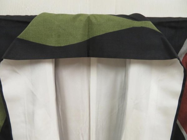 Photo8: 5719T10z800 Vintage Japanese Kimono Silk TSUMUGI  Red-Brown (8)