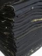 Photo1: SHG01z15  Japanese Kimono Silk BLACK HAORI 25pcs FREE SHIPPING (1)
