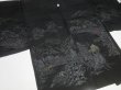 Photo3: SHG01z15  Japanese Kimono Silk BLACK HAORI 25pcs FREE SHIPPING (3)