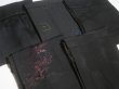 Photo9: SHG01z15  Japanese Kimono Silk BLACK HAORI 25pcs FREE SHIPPING (9)