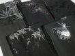 Photo10: SHG01z15  Japanese Kimono Silk BLACK HAORI 25pcs FREE SHIPPING (10)