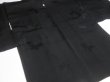 Photo6: SHG02z15  Japanese Kimono Silk BLACK HAORI 25pcs FREE SHIPPING (6)