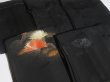 Photo9: SHG02z15  Japanese Kimono Silk BLACK HAORI 25pcs FREE SHIPPING (9)