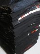 Photo1: SHG03z15  Japanese Kimono Silk BLACK HAORI 25pcs FREE SHIPPING (1)