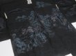 Photo3: SHG03z15  Japanese Kimono Silk BLACK HAORI 25pcs FREE SHIPPING (3)