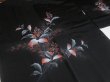 Photo5: SHG03z15  Japanese Kimono Silk BLACK HAORI 25pcs FREE SHIPPING (5)