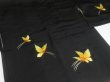 Photo7: SHG03z15  Japanese Kimono Silk BLACK HAORI 25pcs FREE SHIPPING (7)