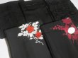 Photo8: SHG03z15  Japanese Kimono Silk BLACK HAORI 25pcs FREE SHIPPING (8)