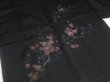 Photo5: SHG04z15  Japanese Kimono Silk BLACK HAORI 25pcs FREE SHIPPING (5)