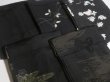 Photo10: SHG05z15  Japanese Kimono Silk BLACK HAORI 25pcs FREE SHIPPING (10)