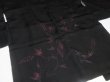 Photo3: SHG06z15  Japanese Kimono Silk BLACK HAORI 25pcs FREE SHIPPING (3)