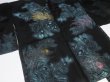 Photo4: SHG06z15  Japanese Kimono Silk BLACK HAORI 25pcs FREE SHIPPING (4)