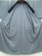 Photo6: 5722T06z470 Vintage Japanese Kimono Silk Men's JUBAN Tiger Blue-Gray (6)