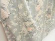 Photo3: 5722T07z960 Vintage Japanese Kimono Silk KOMON Flowers Gray (3)