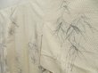 Photo2: 5722T08z800 Vintage Japanese Kimono Silk TSUMUGI Bamboo Off-white (2)