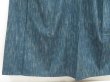 Photo4: 5722T09z840 Vintage Japanese Kimono Silk TSUMUGI  Dark cyan blue (4)