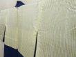 Photo5: 5726T01z560 Vintage Japanese Kimono Blend silk HAORI  Dark lavender blue (5)