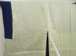 Photo6: 5726T01z560 Vintage Japanese Kimono Blend silk HAORI  Dark lavender blue (6)