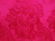 Photo4: 5726T04z350 Antique Japanese Kimono Silk JUBAN Flowers Red-Pink (4)